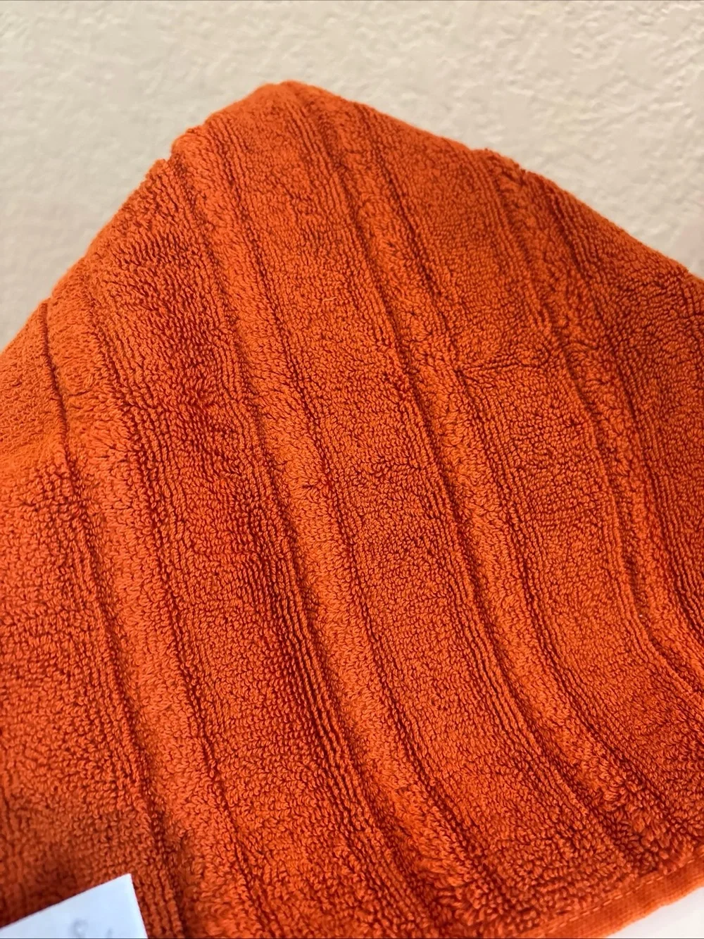 Hermes Hand Towel 12x12 Inches Orange made in Belgium